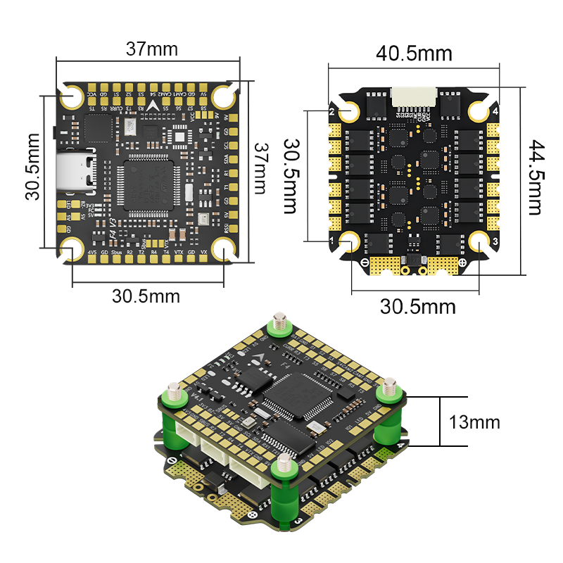 Aocoda-RC F465S V4 Stack F405  - Speedybee F405 V4 Bls 55A Stack review and price